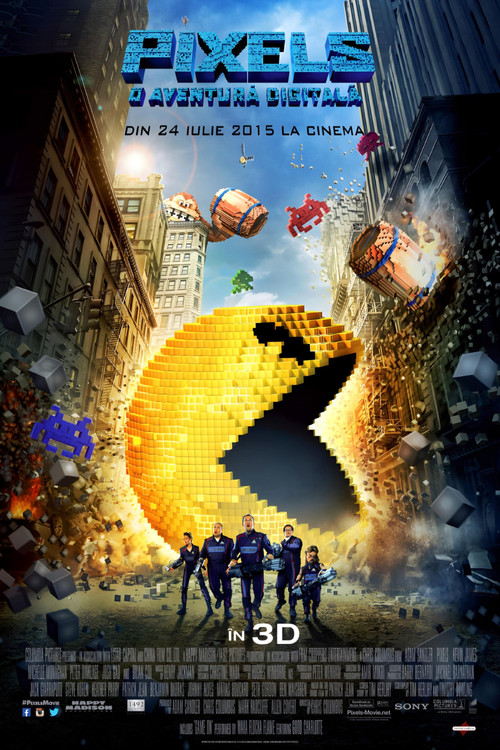 Poster film Pixels: O aventură digitală